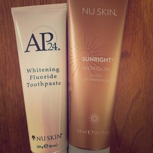 Whitening toothpaste & Sunless Tanner